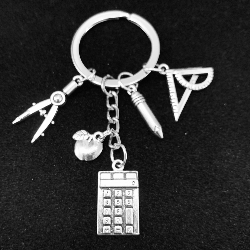 Math Teacher themed keychain - Picture 4 of 5